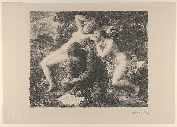 Henri Fantin-Latour - Temptation of St. Anthony 1893, Poster Print Wall Art