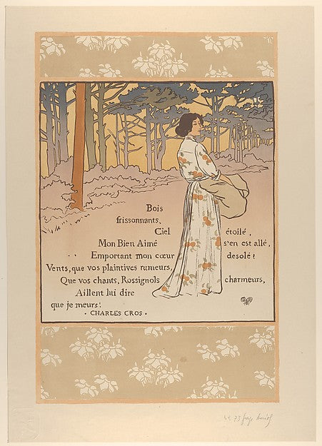 Georges Auriol - Trembling Woods 1893, Poster Print Wall Art