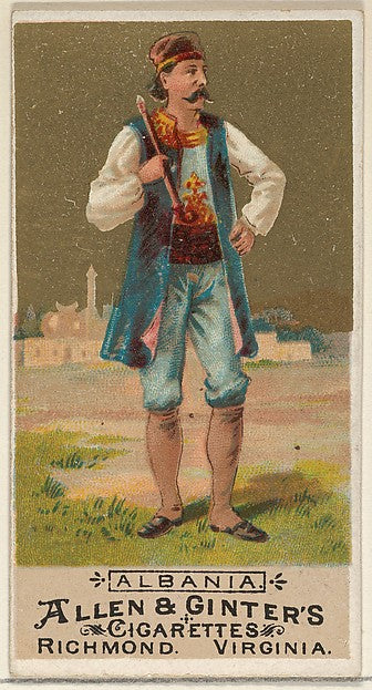 :Albania from the Natives in Costume series for Allen & Gint-16x12"(A3) Poster