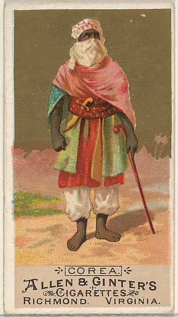 :Korea from the Natives in Costume series for Allen & Ginter-16x12"(A3) Poster