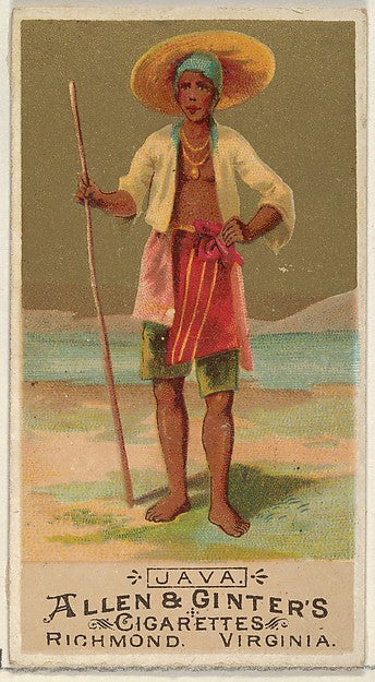 :Java from the Natives in Costume series for Allen & Ginter-16x12"(A3) Poster