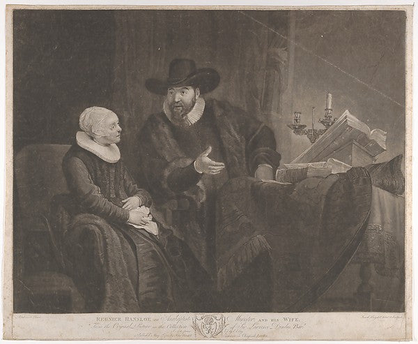 Josiah Boydell , After Rembrandt:Regnier Hansloe an Anabapti-16x12"(A3) Poster