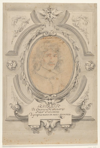 Self-Portrait 1627–1715-Onorio Marinari,  Poster Print Wall Art