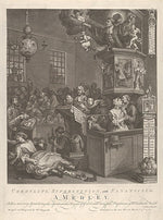 William Hogarth:Credulity Superstition and Fanaticism March 15, 1762, vintage artwork, 16x12"(A3) Poster Print