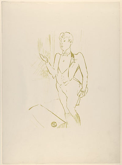 Mary Hamilton  1893-Henri de Toulouse-Lautrec,16x12"(A3) Poster