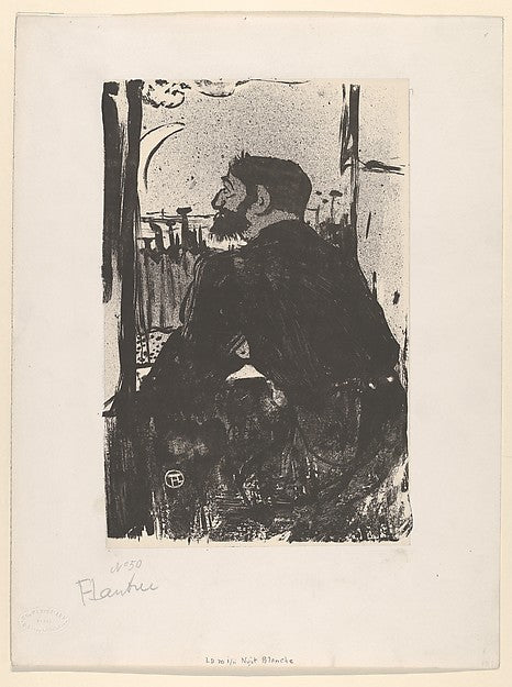 Sleepless Night  1893-Henri de Toulouse-Lautrec,16x12"(A3) Poster