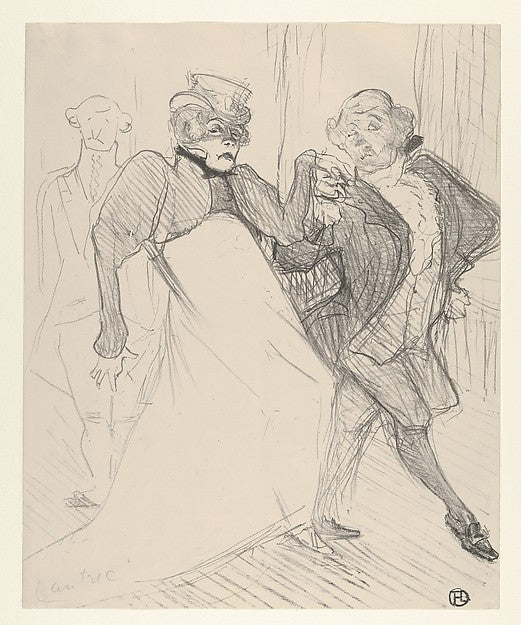 Réjane and Galipaux  in Madame Sans-Géne 1893-Henri de Toulous,16x12"(A3) Poster