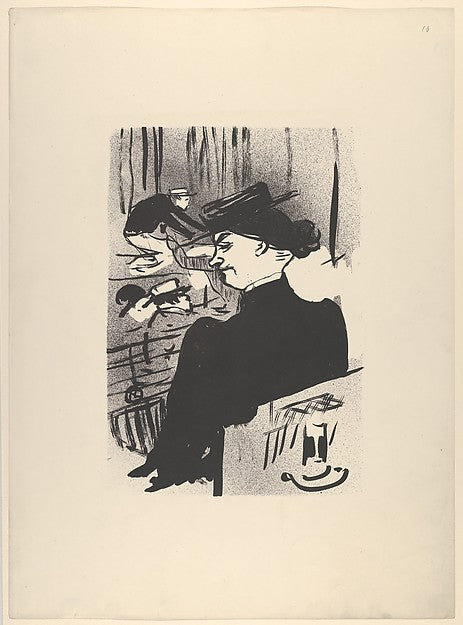 A Spectator  1893-Henri de Toulouse-Lautrec,16x12"(A3) Poster