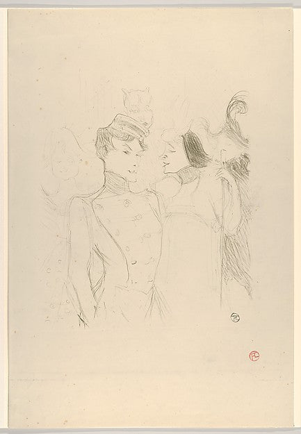 Marcelle Lender and Eva Lavalliére in a Revue at the Variétés,  Poster Print Wall Art