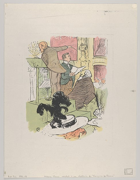 Ambroise Thomas assistant à une répétition de Françoise de Rim,16x12"(A3) Poster