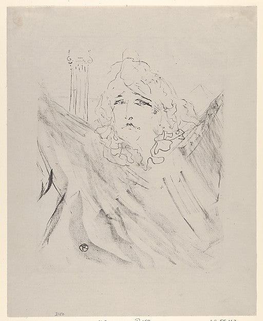 Sarah Bernhardt 1898-Henri de Toulouse-Lautrec,16x12"(A3) Poster
