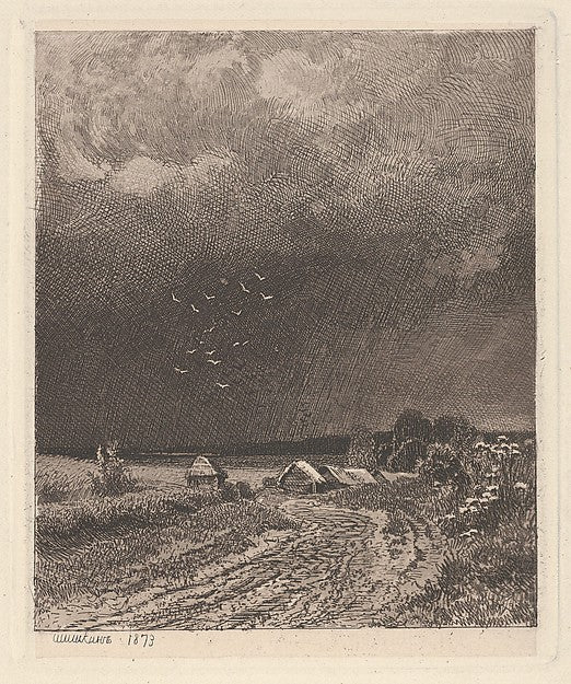 Ivan Ivanovich Shishkin :Before the Storm-16x12"(A3) Poster