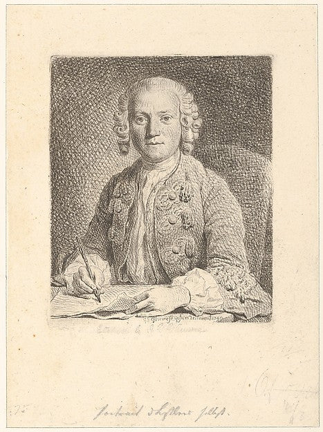 Self-Portrait 1740-Johann Gottlieb Glume ,  Poster Print