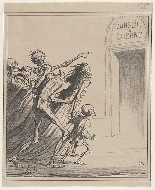 The Witnesses - The War Council 1872-Honoré Daumier,  Poster Print Wall Art