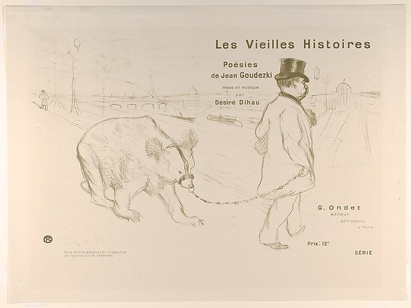Cover Design for Les Vieilles Histoires 1893-Henri de Toulouse,16x12"(A3) Poster