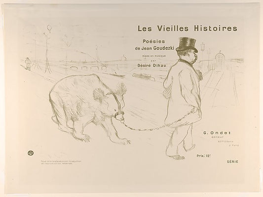 Cover Design for Les Vieilles Histoires 1893-Henri de Toulouse,16x12"(A3) Poster