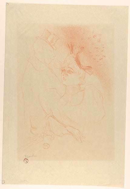 Mademoiselle Lender and Baron 1893-Henri de Toulouse-Lautrec,16x12"(A3) Poster