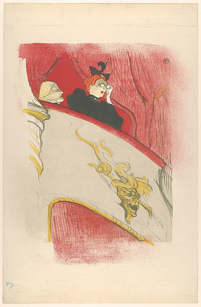 The Box with the Gilded Mask 1894-Henri de Toulouse-Lautrec,16x12"(A3) Poster
