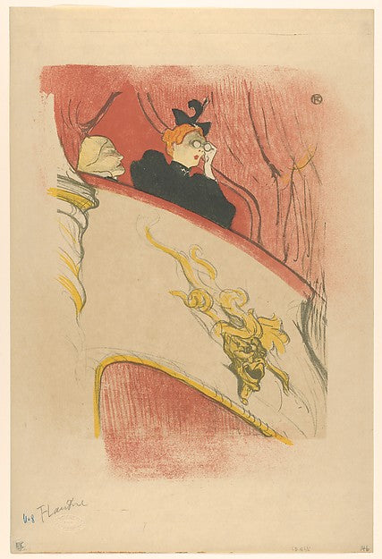 The Box with the Gilded Mask 1893-Henri de Toulouse-Lautrec,16x12"(A3) Poster