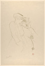 In Their Forties 1893-Henri de Toulouse-Lautrec,16x12"(A3) Poster