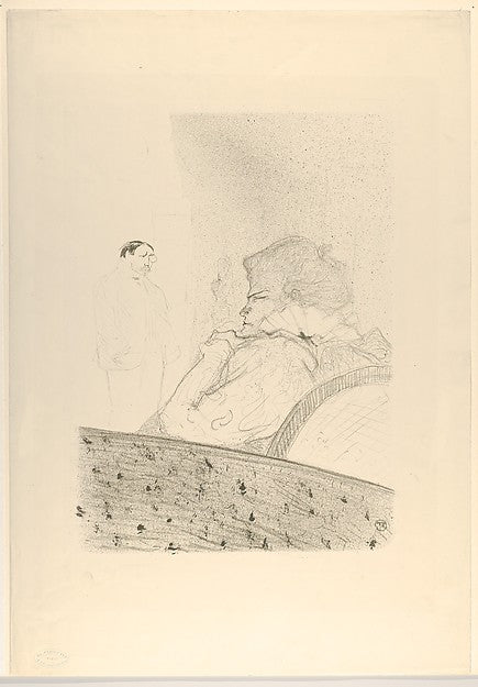 Brandès In Her Box 1894-Henri de Toulouse-Lautrec,16x12"(A3) Poster
