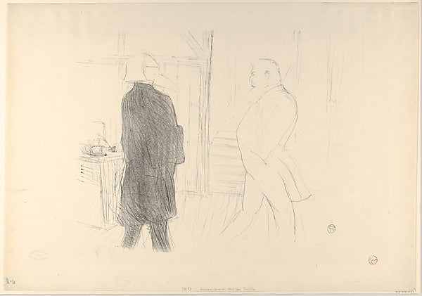 André Antoine and Fermin Gémier in "A Bankruptcy" 1893-Henri d,16x12"(A3) Poster