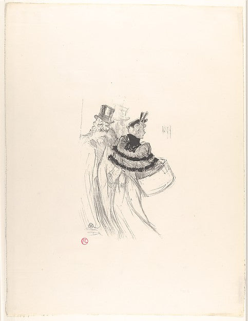 Les Vieux Messieurs  1894-Henri de Toulouse-Lautrec,16x12"(A3) Poster