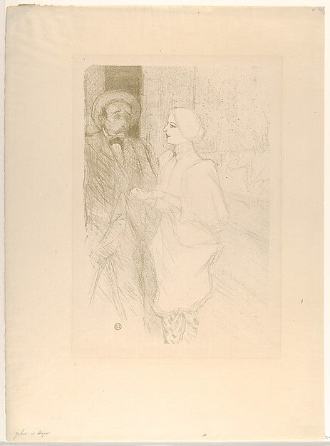 Léonie Yahne and Henry Mayer  in L'Age Difficile 1895-Henri de,16x12"(A3) Poster
