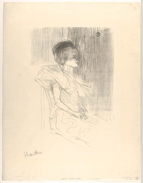 Marcelle Lender Seated 1895-Henri de Toulouse-Lautrec,16x12"(A3) Poster