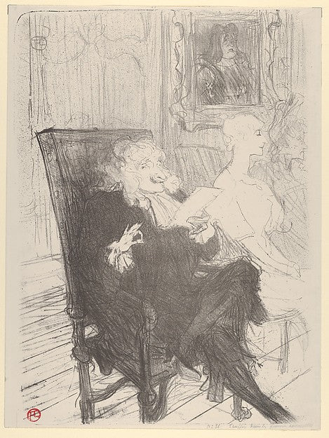 Truffier and Moreno  in Les Femmes Savantes 1893-Henri de Toul,16x12"(A3) Poster