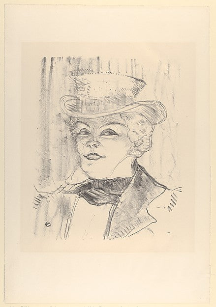 Madame Réjane 1898-Henri de Toulouse-Lautrec,16x12"(A3) Poster