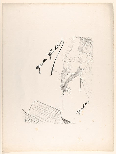 Frontispiece - Yvette Guilbert before the Prompter's Box 1898,  Poster Print Wall Art