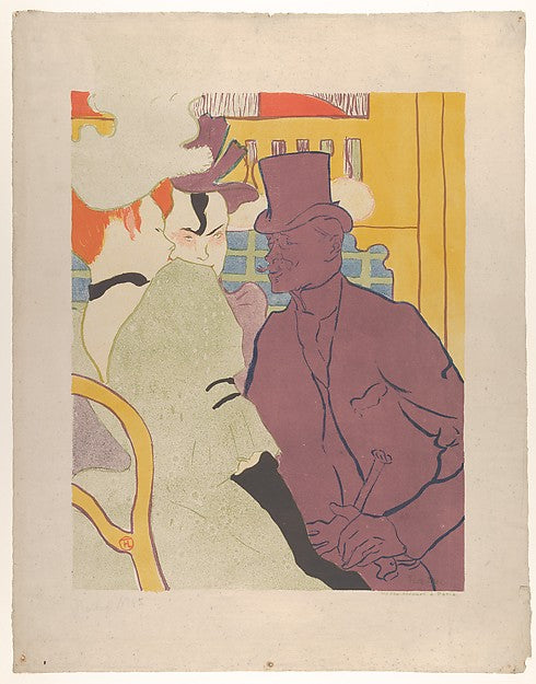 The Englishman at the Moulin Rouge 1892-Henri de Toulouse-Laut,16x12"(A3) Poster