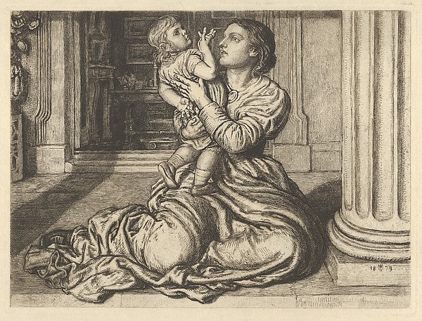 The Father's Leave-Taking 1879-William Holman Hunt, Poster Print