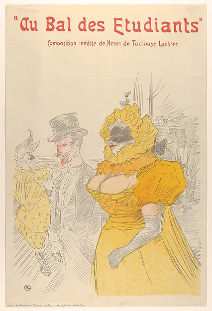 Au Bal des Etudiants n.d.-after Henri de Toulouse-Lautrec,16x12"(A3) Poster