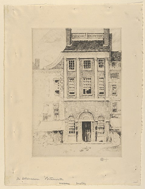 The Athenaeum  Portsmouth 1915-Childe Hassam,  Poster Print Wall Art
