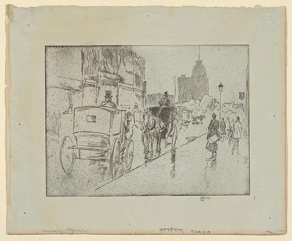 Union Square 1896–1916-Childe Hassam,  Poster Print Wall Art