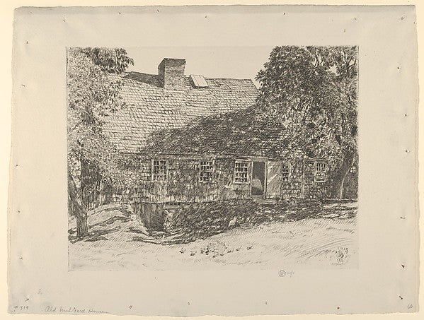 The Old Mulford House  1926-Childe Hassam, Poster Print