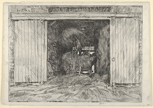 The Hay Barn 1920-Childe Hassam,  Poster Print Wall Art