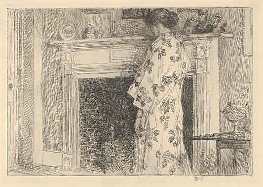 The White Kimono 1915-Childe Hassam,16x12"(A3) Poster