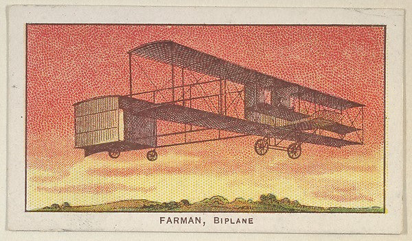 :Farman Biplane from the Airships series issued by the Phila-16x12"(A3) Poster