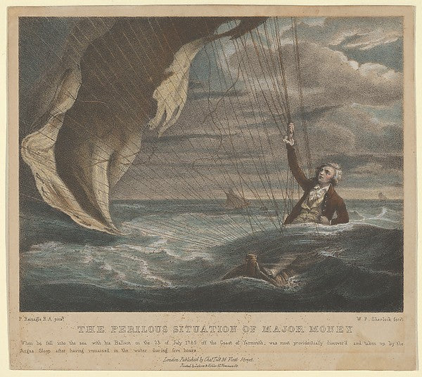 William P. Sherlock - Major Money Adrift in the North Sea earl, Poster Print Wall Art