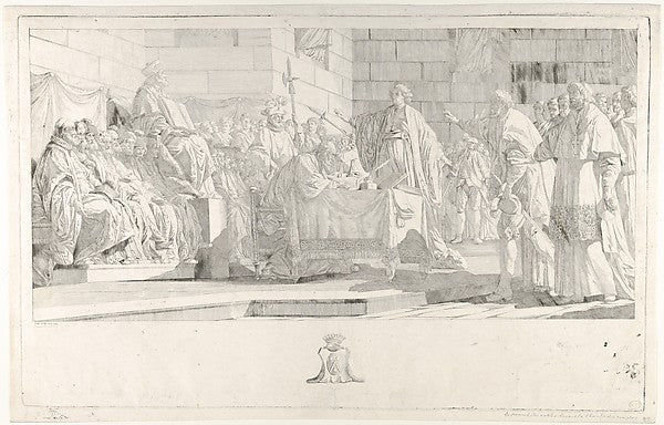 Oath of the Nobles before the Chambre des Comptes 1788-Étienne,  Poster Print