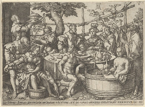 The Rich Man at His Table  from The Parable of the Rich Man an, Poster Print