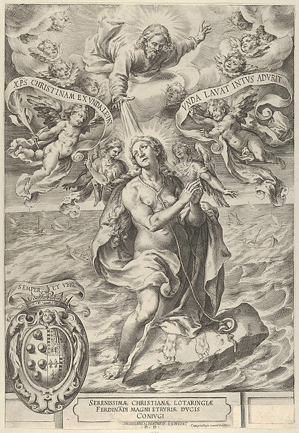 Cherubino Alberti - The Martyrdom of Saint Cristina di Bolsena, Poster Print Wall Art
