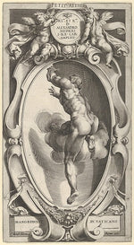 Cherubino Alberti , After Michelangelo Buonarroti:A blessed -16x12"(A3) Poster