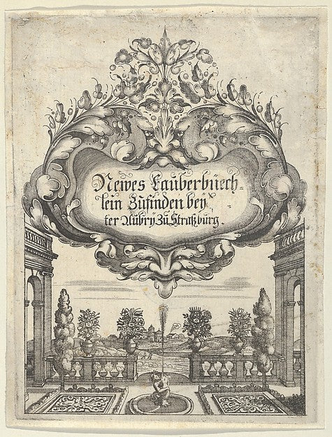 Peter Aubry II , After Gédéon Légaré:Title Page from Newes L-16x12"(A3) Poster