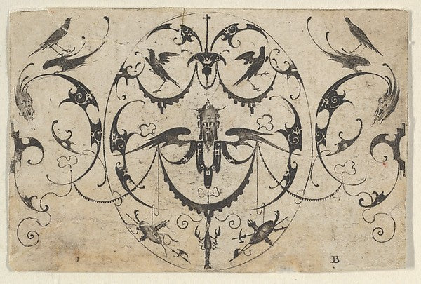 Mathais Beitler:Blackwork Design for Goldsmithwork with Grot-16x12"(A3) Poster