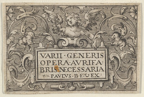 Paul Birckenhultz:Title Page from Varii Generis Opera Aurifa-16x12"(A3) Poster