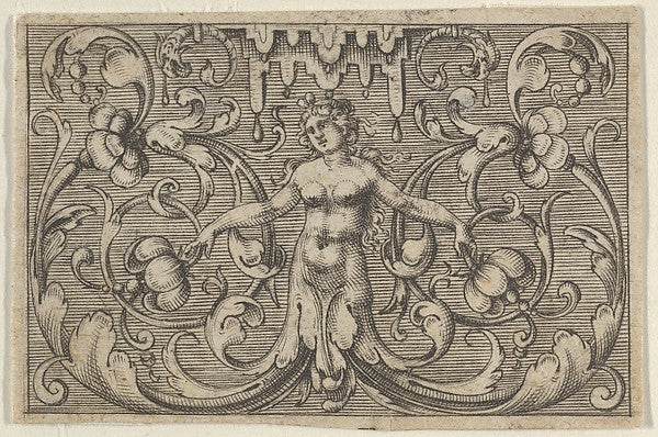 Paul Birckenhultz:Horizontal Panel with a Female Figure with-16x12"(A3) Poster